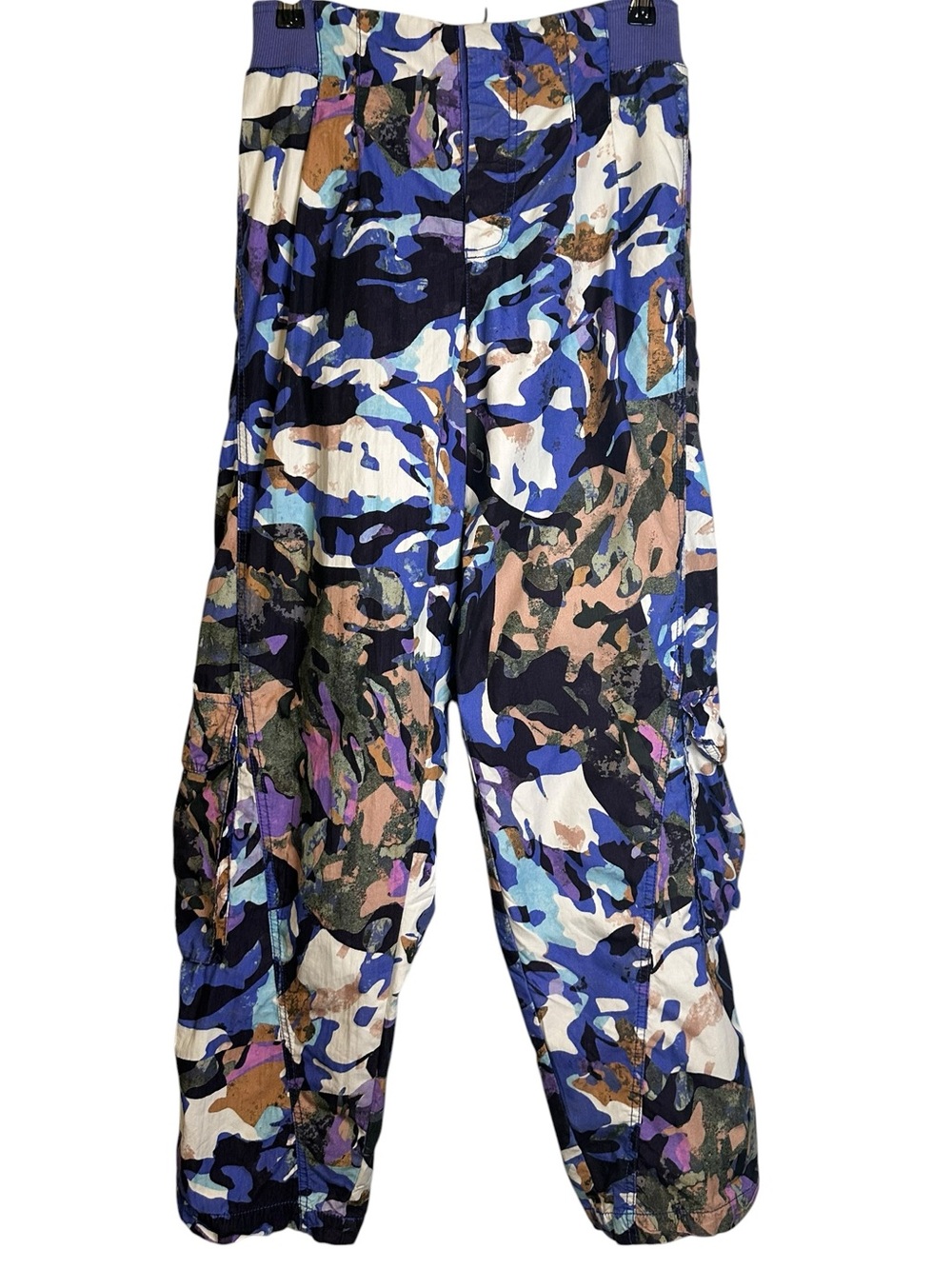 Free People Movement Violet Splendor Camo Cargo Jogger Pants Utility Boho M